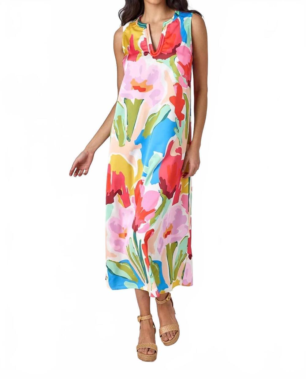 NEW CROSBY BY MOLLIE BURCH schaeffer midi dress in painted petals